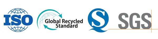 ISO,GLOBAL Recycled Standard,QS and SGS Certificate